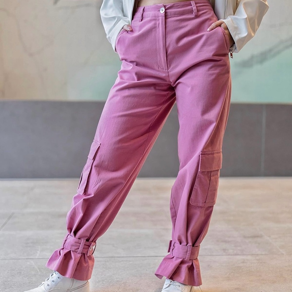Pink Cargo Pants